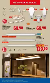 Lidl leták Strana 49: OSRAM LED žárovky – 3 kusy €69,90, LIVARNO LED svítidlo pod skříňku 6,5 W €129,90