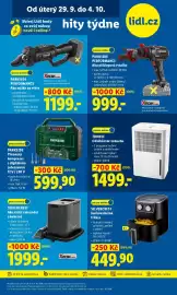 Lidl leták týden 40 Strana 12: PARKSIDE PERFORMANCE Aku příklepová vrtačka €999,00