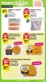 Folheto Pingo Doce | Fim de Semana Página 3: Bifes de frango panados amadori €2,99, Postas de solha peixaria €4,99