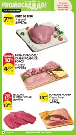 Folheto Pingo Doce | Fim de Semana Página 4: Bifanas/rojões/carne picada de porco €4,49, Bovino de picanha €15,99