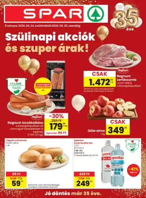 Spar akciós újság (érvényes eddig: 30-09)