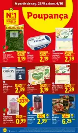 Folheto Lidl semana 40 Página 12: Terra nostra queijo em fatias €2,29, Danacol €3,19