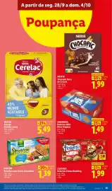 Folheto Lidl semana 40 Página 15: Saborosa Bolachas Mini Bites Original €1,49, Cuétara bolachas flakes bombing €1,99