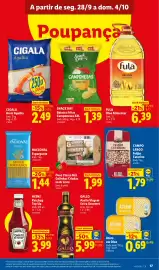 Folheto Lidl semana 40 Página 17: Nacional esparguete €1,44, Ovos Classe M/L €1,99