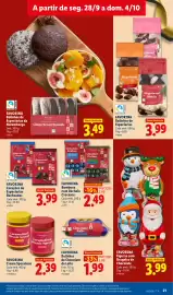 Folheto Lidl semana 40 Página 21: Favorina bombons com recheio crocante €2,49, Favorina creme speculoos €2,39