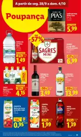 Folheto Lidl semana 40 Página 23: Frize Água com Gás de Limão €4,15, Periquita Vinho Tinto Azeitão €3,49