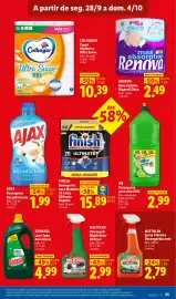 Folheto Lidl semana 40 Página 25: W5 Detergente para Loiça XXL €2,99, Mistolin advanced multiclean-airfryer €2,99