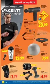 Folheto Lidl semana 40 Página 37: Crivit pistola de massagem muscular €29,99, Crivit halteres/pesos €4,99