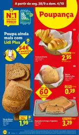 Folheto Lidl semana 40 Página 6: Bola de Abóbora e Noz €0,39, Pão de Mistura com Sementes €1,99