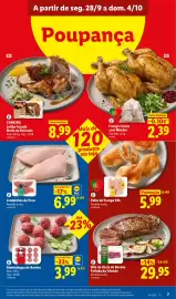 Folheto Lidl semana 40 Página 7: Peito de Frango XXL €5,99, Bife da Vazia de Bovino Fatiada da Irlanda €29,95
