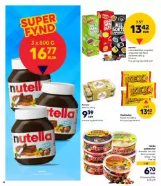 Border Shop reklamblad Sida 26: Nutella, EUR 16.77 €16,77, Cloetta Kex, EUR 13.42 €13,42