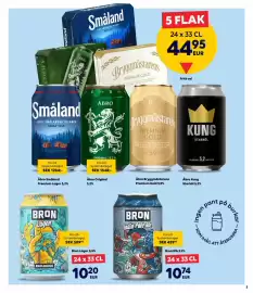 Border Shop reklamblad Sida 5: Åbro Småland Premium Lager 5,2%, EUR 44.95 €44,95, Bron Lager 5,5%, EUR 10.2 €10,20