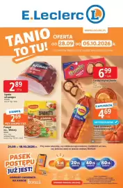 E.Leclerc gazetka tydzień 40 Strona 1: Ciastka original Dumle Fazer €6,99, Pomysł na... Winiary €2,69