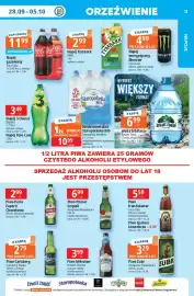 E.Leclerc gazetka tydzień 40 Strona 11: Napój 3 Owoce Zbyszko €3,49, Woda źródlana Żywiec-Zdrój €6,99