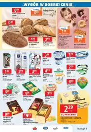 E.Leclerc gazetka Strona 3: 069 1 szt. WYBÓR W DOBREJ CENIE Bułka śniadaniowa Fintes InterEuropol 72 g, cena za 1 kg = 9,58