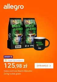 Allegro gazetka tydzień 39 Strona 1: Kawa ziarnista Beans Republic 2-pak €125,98