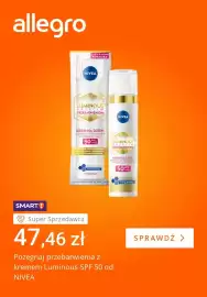 Allegro gazetka tydzień 39 Strona 5: Krem Luminous SPF 50 Nivea €47,46
