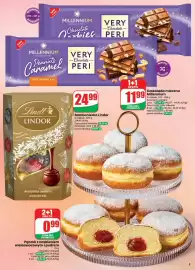 Dino gazetka Strona 3: Bombonierka Lindor Lindt €24,99, Czekolada mleczna Millennium Very Peri Peanuts Caramel €11,99