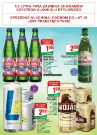 Dino gazetka Strona 7: Piwo bezalkoholowe Lech €2,99, Piwo Wojak Jasny Pełny €1,99
