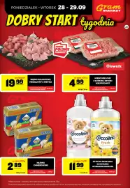 Gram Market gazetka tydzień 39 Strona 4: Płyn do płukania Coccolino Fresh Happy Yellow €11,99, Mlemix Zambrowski €2,89
