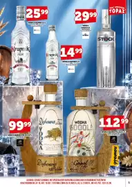 Topaz gazetka | Alkohole Strona 3: Wódka Dębowa Polska z uchem 40% €99,99, Wódka Dębowa Polska Goool! z uchem 40% €112,99