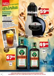 Topaz gazetka | Alkohole Strona 8: Likier Jägermeister €49,99, Likier Sheridan's €59,99