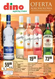 Dino gazetka | Alkohole Strona 1: Whiskey Jameson €73,99, Wódka Finlandia €59,99