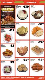 Folleto Merco semana 39 Página 18: Pan de muerto €74,90, Papa en gajo sazonada €82,00
