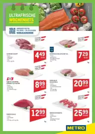 Metro Flugblatt woche 40 Seite 1: Hubers Landhendl Hühner Filet Gastro €8,99, Rinder Rostbraten €25,99