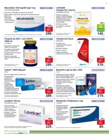 Benu leták Strana 11: Bioarthro gel na šiji s CBD €319,00, Pharma Active vitamin k2 mk7 + d3 forte €289,00