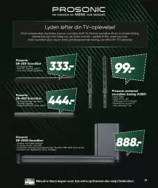 Bilka tilbudsavis Side 11: Prosonic universal soundbar beslag SOB01 €99,00, Prosonic SB-2000 Soundbar €888,00
