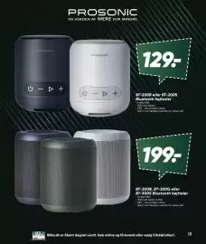 Bilka tilbudsavis Side 13: Prosonic BT-200B eller BT-200S Bluetooth højttaler €129,00