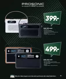 Bilka tilbudsavis Side 15: Prosonic DAB-600 radio €499,00, Prosonic DAB-300 radio €399,00