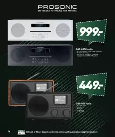 Bilka tilbudsavis Side 16: Prosonic DAB-800 radio €449,00, Prosonic DAB-2000 radio €999,00