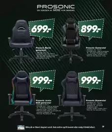 Bilka tilbudsavis Side 19: Prosonic Junior RGB gamerstol €999,00, Prosonic Gamerstol €999,00