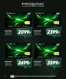Bilka tilbudsavis Side 2: Prosonic 50QUG9026 €2.399,00, Prosonic 43QUG9026 €2.099,00