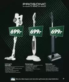 Bilka tilbudsavis Side 21: Gulvvasker €699,00, Ledningsfri støvsuger €699,00