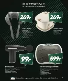 Bilka tilbudsavis Side 23: Massagepistol €99,00, Vibration træningsbræt 150W €599,00