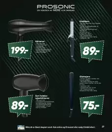 Bilka tilbudsavis Side 27: Hårtørrer €199,00, Prosonic Glattejern €75,00