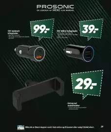 Bilka tilbudsavis Side 29: Prosonic 12V dobbelt biloplader €99,00