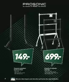 Bilka tilbudsavis Side 8: Prosonic justerbart bord-tv-stativ €149,00