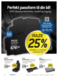 Thansen kundeavis Side 14: Raze gummimatte til bagasjerom €576,75, Sparco Sportsovertrekk €359,25