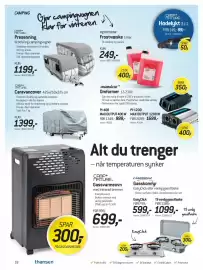 Thansen kundeavis Side 18: Camp+ Nature Presenning til bobil og campingvogner €1.199,00, Camp+ Nature Caravancover €1.399,00