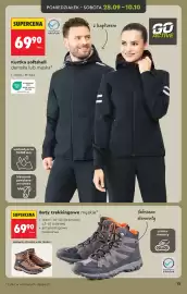 Biedronka gazetka Strona 13: Buty trekkingowe męskie €69,90, Kurtka softshell GO ACTIVE €69,90