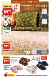 Biedronka gazetka Strona 6: SUPERCENA od 5990 /kpl. PONIEDZIAŁEK - SOBOTA 28.09-10.10 • Komplet pościeli bawełnianej SMUKEE