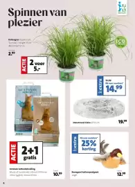 Intratuin folder Pagina 4: Bewegend kattenspeelgoed. Vogel. €12,99, Intratuin kattenbakvulling €10,99