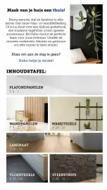 Hubo folder Pagina 2: Maak van je huis een thuis! Breng warmte, stijl en karakter in elke kamer met onze vloer- en