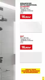 Hubo folder Pagina 37: Keramische witte wandtegel €16,99