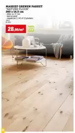 Hubo folder Pagina 44: Massief grenen parket €28,99