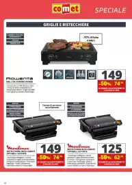 Volantino Comet Pagina 18: Bistecchiera intelligente Optigrill €74,50, Moulinex Bistecchiera intelligente €62,50
